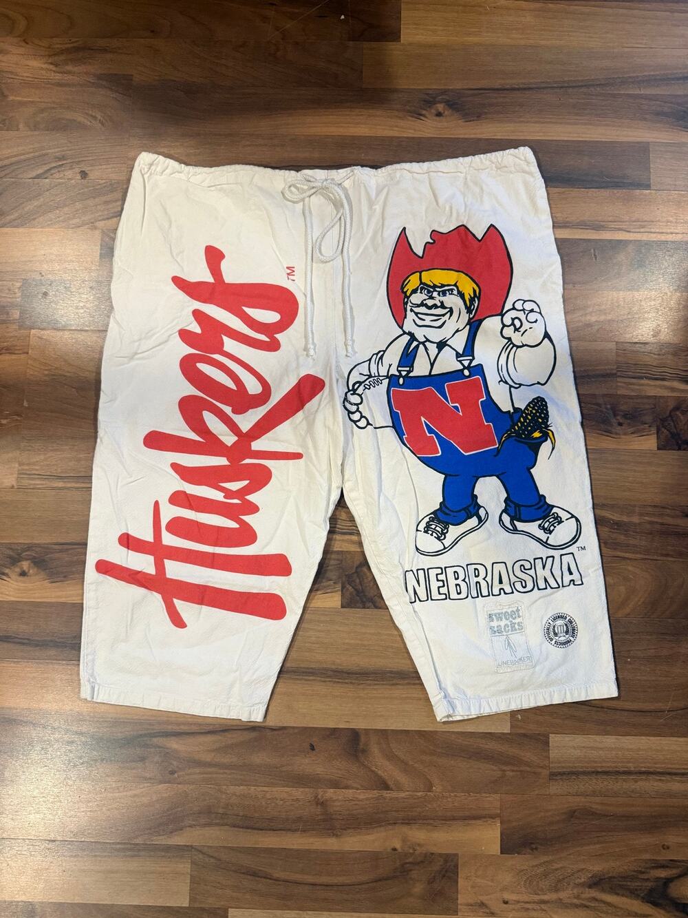 1980s Nebraska Cornhusker sweet sacks shorts one size
